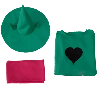 Undertale Ralsei Cosplay Costume Cloak With Scarf Hat