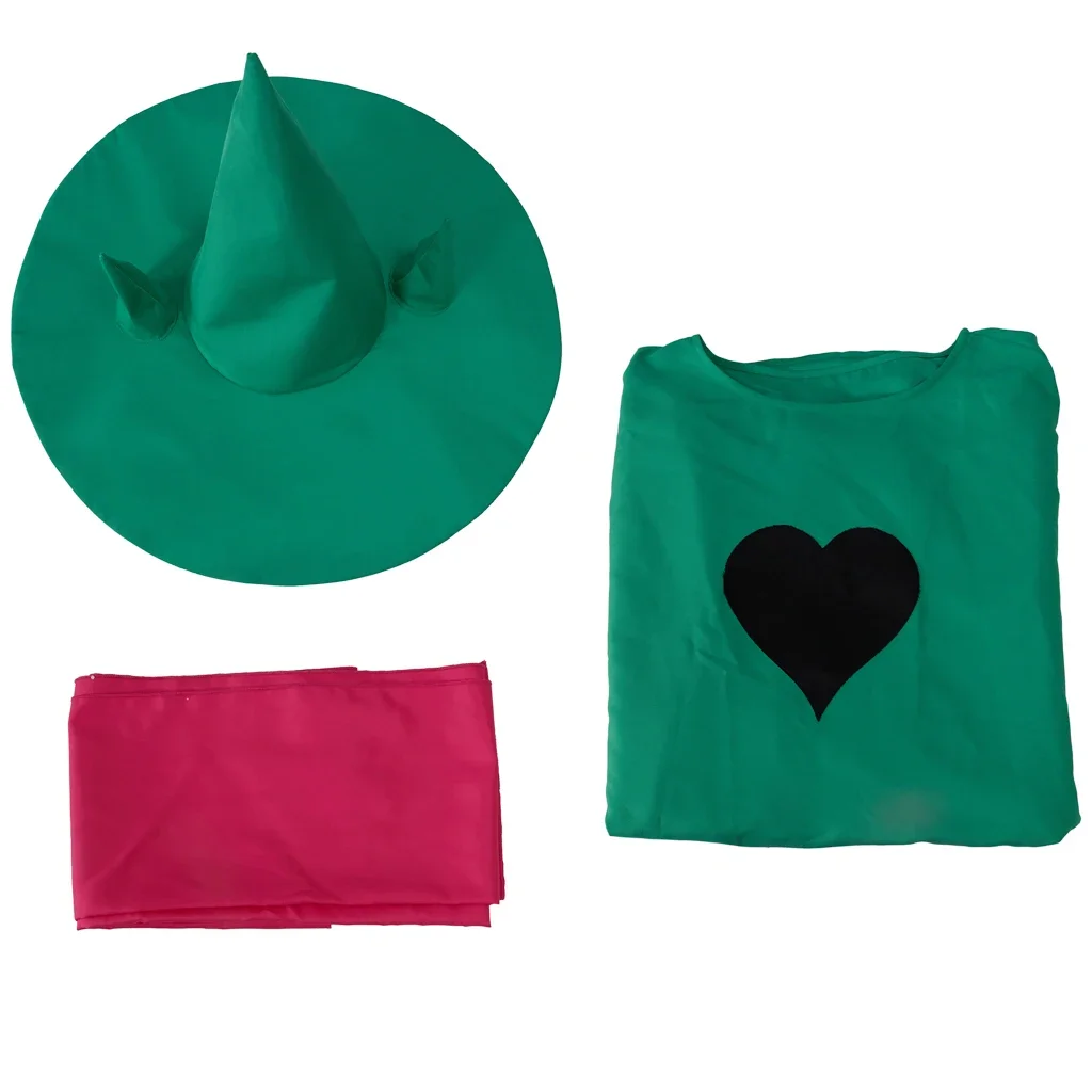 Undertale Ralsei Cosplay Costume Cloak With Scarf Hat