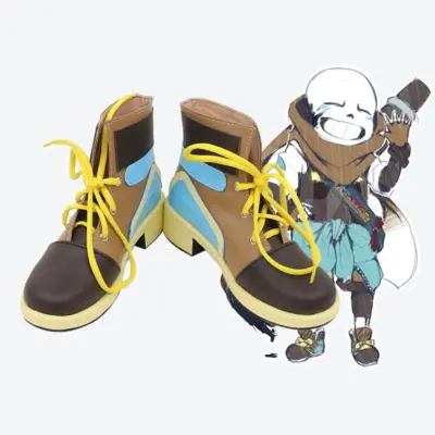 Anime Game Undertale Ink Sans Cosplay Shoes Boots